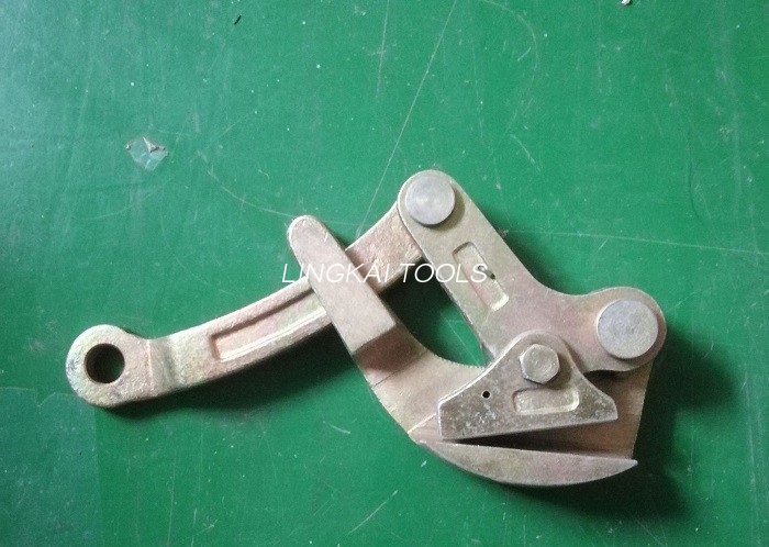 स्टील स्ट्रँडसाठी 10KN सिंगल कॅम वायर केबल ग्रिपर्स / अर्थ वायर ग्रिपर टूल