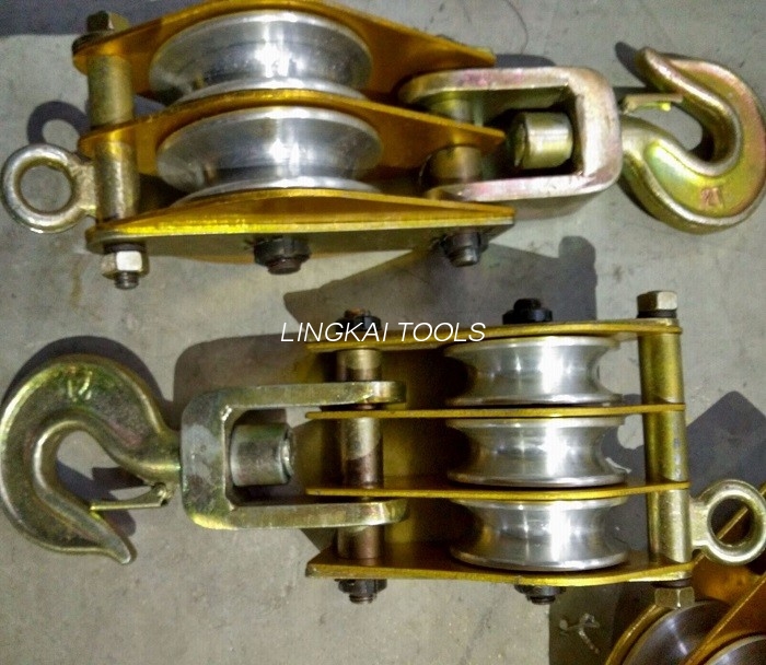 2 टन ॲल्युमिनियम शेव होस्टिंग टॅकल / ॲल्युमिनियम व्हील स्नॅच ब्लॉक 2.9KG