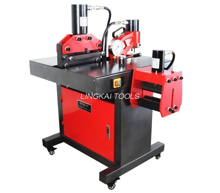 150X10mm Al/Cu प्लेटसाठी 220V 50HZ हायड्रॉलिक क्रिमिंग टूल बसबार बेंडिंग कटिंग मशीन