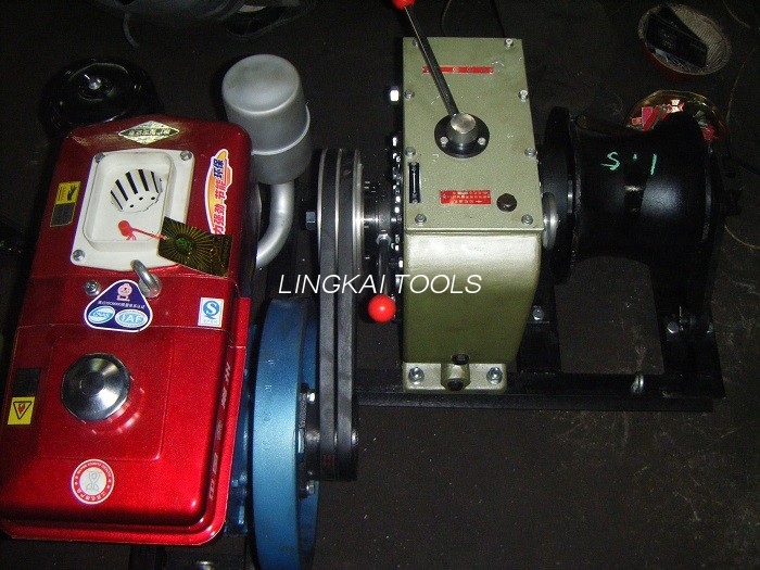 6.6hp डिझेल इंजिनसह 4.41kw पॉवर केबल पुलर 168kg ISO प्रमाणन
